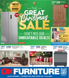 Preview of OK Furniture flyer valid from 24/11/2025