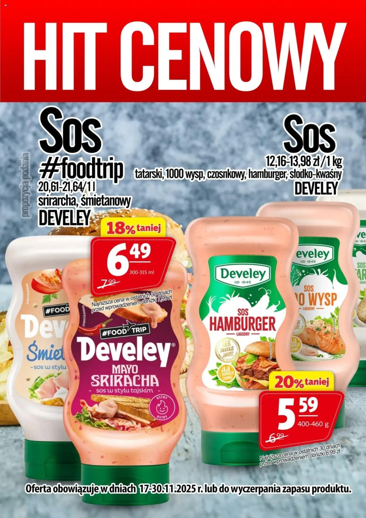 Pogląd gazetki "Promocja - Sos Develey" ze sklepu Prim Market ważnej od 17.11.2025