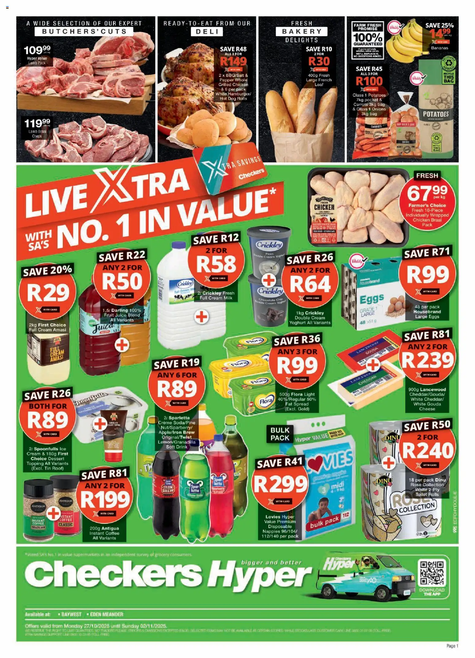 Checkers Eastern Cape - October Month-End Promotion 27/10 - 02/11/2025 >> Catalogue