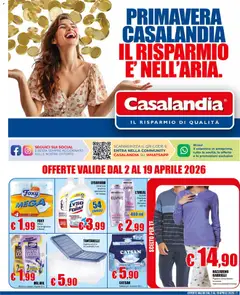 Anteprima dell'opuscolo Casalandia volantino dal negozio Casalandia valido da 02/04/2026