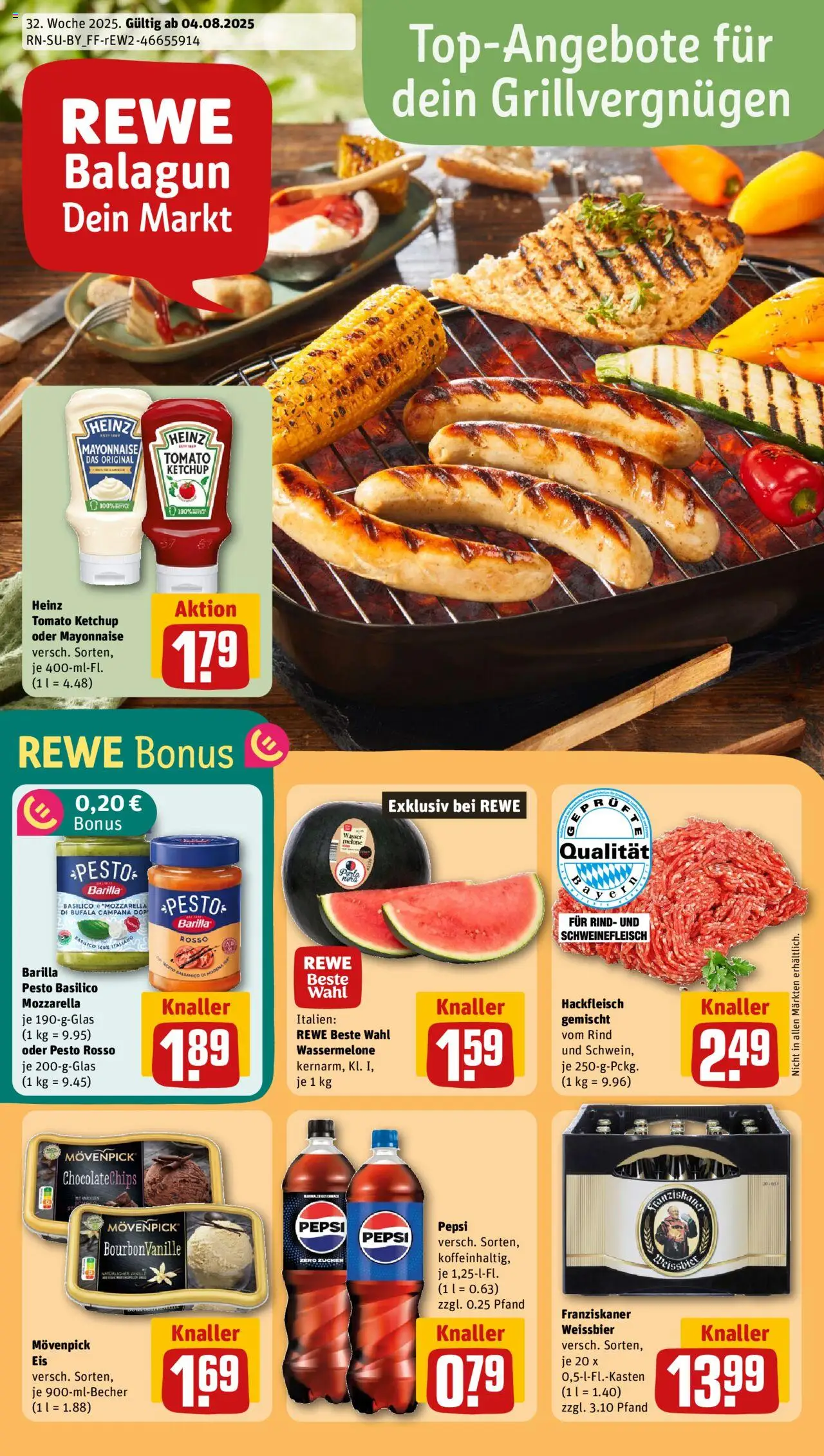 Rewe DE shop DE Folder geldig vanaf 04-08-2025 - Paginanummer 1