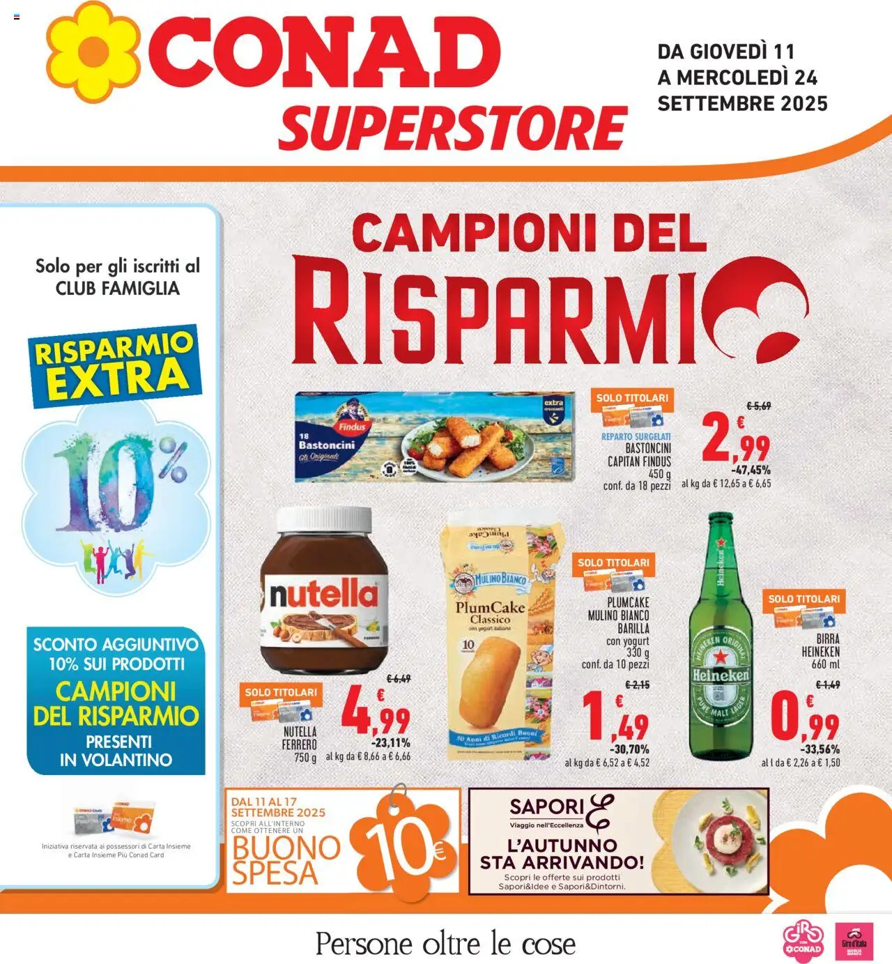 Volantino Conad valido da 11/09/2025 numero di pagina 1