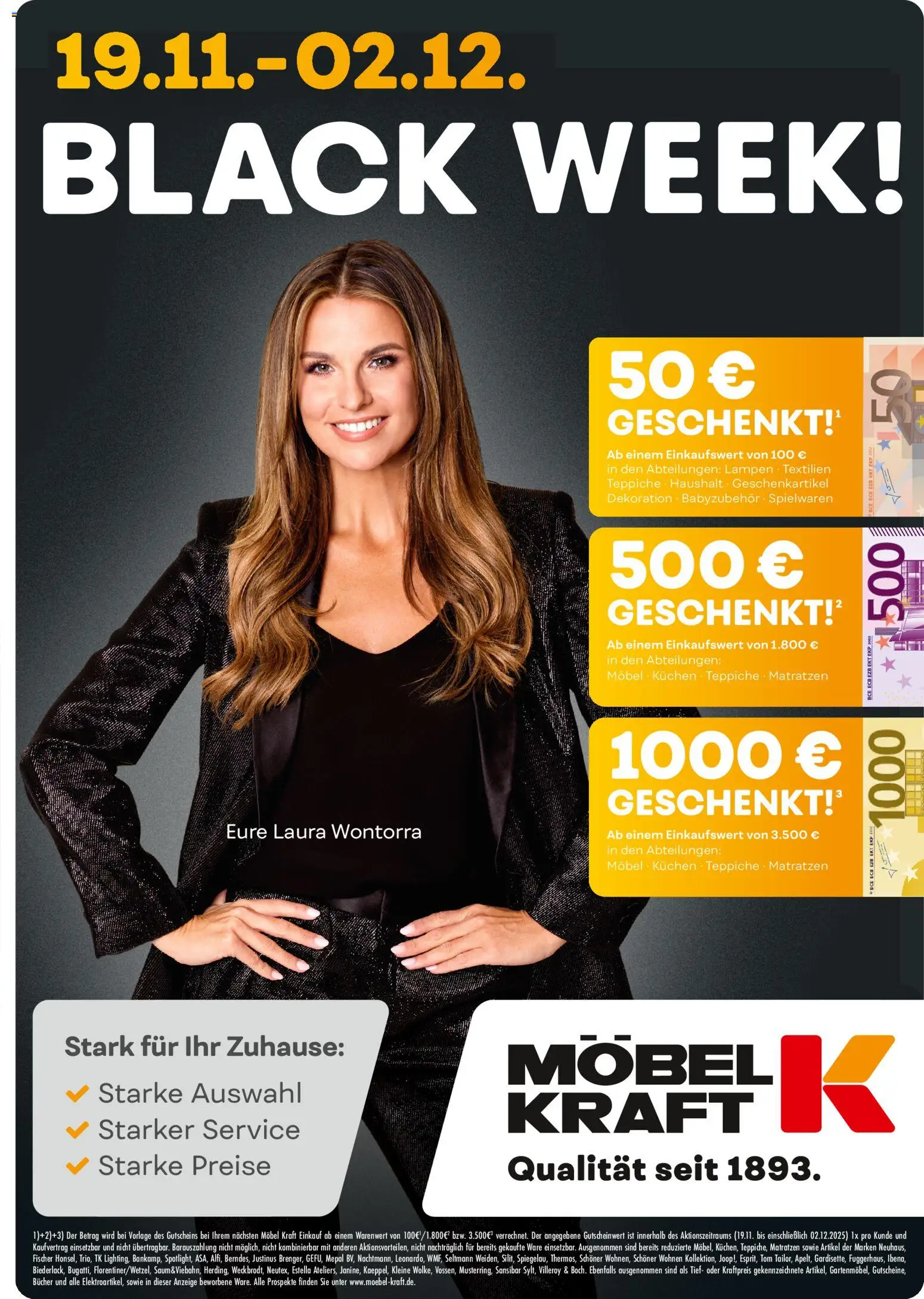 Vorschau von dem Prospekt des Geschäftes Möbel Kraft, gültig ab dem 19.11.2025