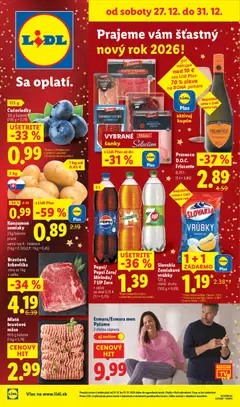 Náhľad Lidl letáku platného od 27.12.2025