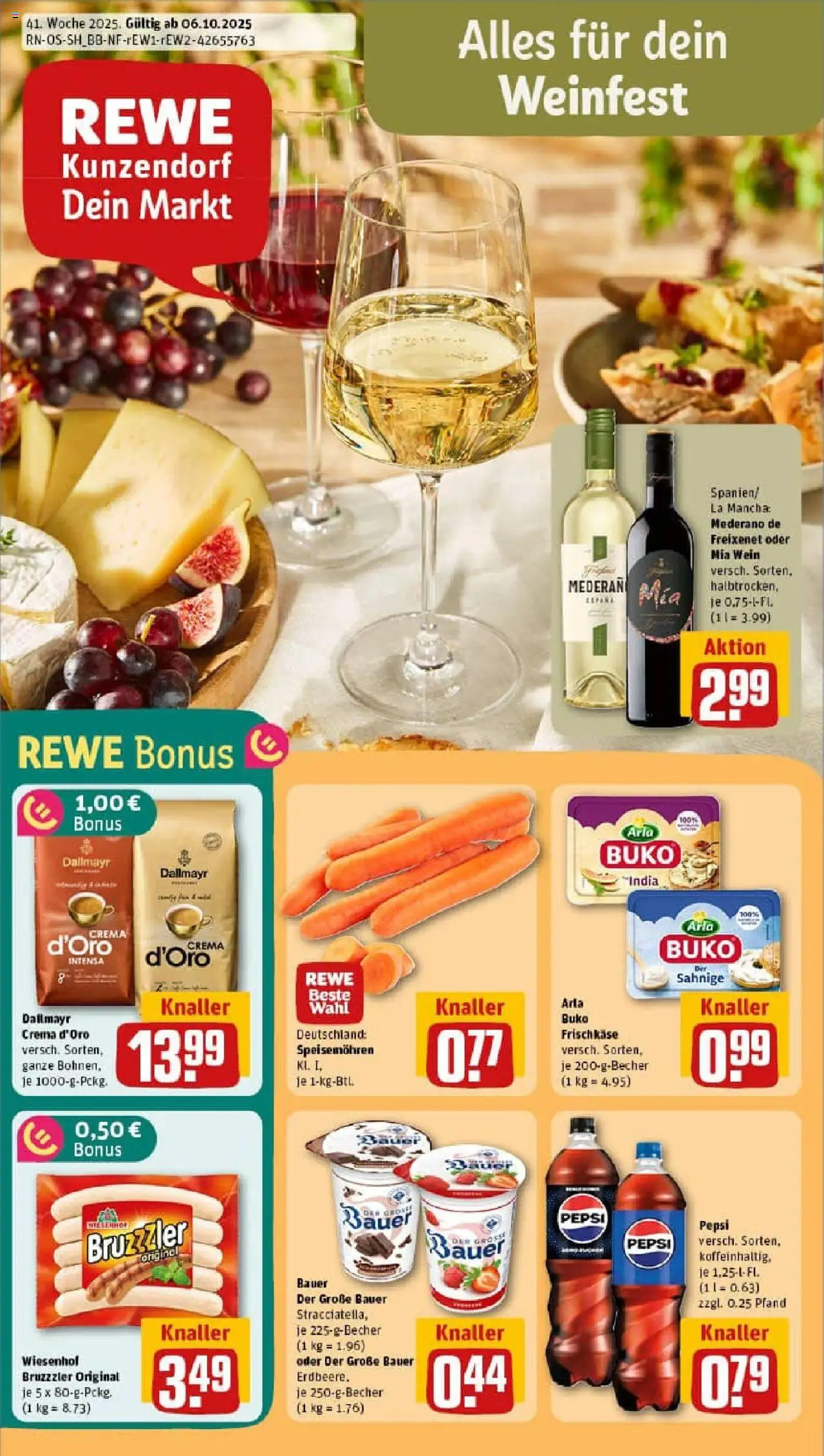 REWE Prospekt ab 06.10.2025 nächste Woche - Prospekt Lichtenstein / Sachsen	