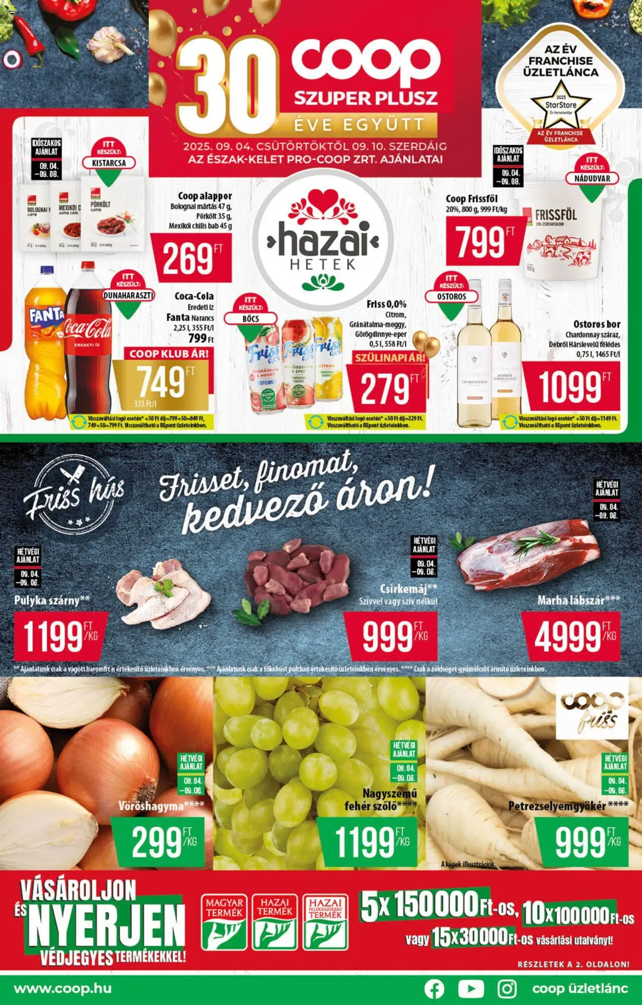 COOP aktuális szórólap, érvényes 2025.09.04.-től - 1 oldal