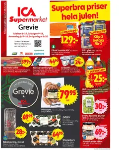 Förhandsgranska reklamblad Grevie från butik ICA Supermarket gäller från 22/12/2025
