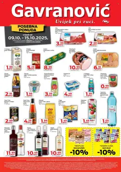 Pregled letka Katalog trgovine Gavranović vrijedi od 09.10.2025