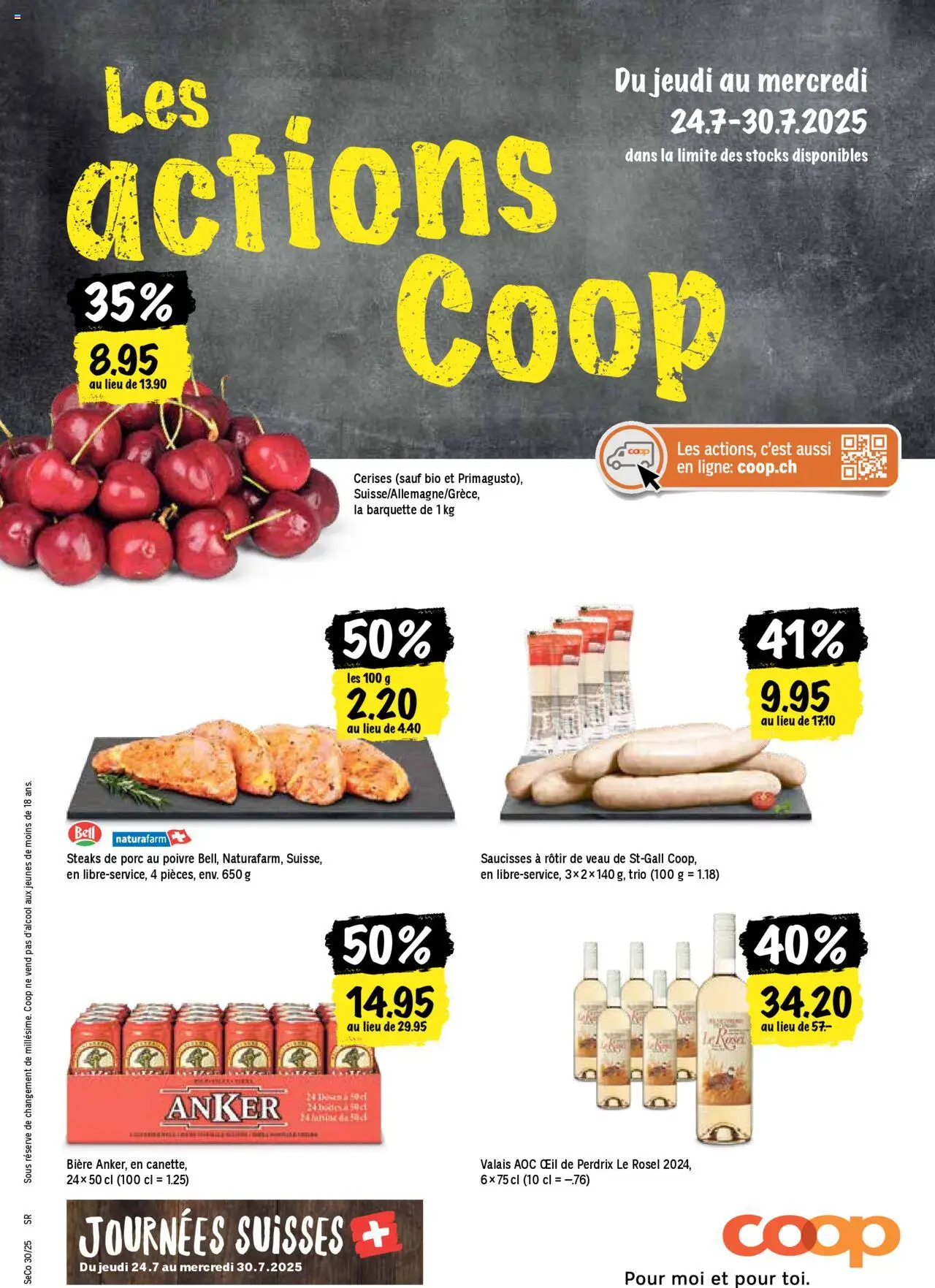 Coop Les actions de la semaine ab 24.07.2025 - Nächste woche - Seitennummer 1