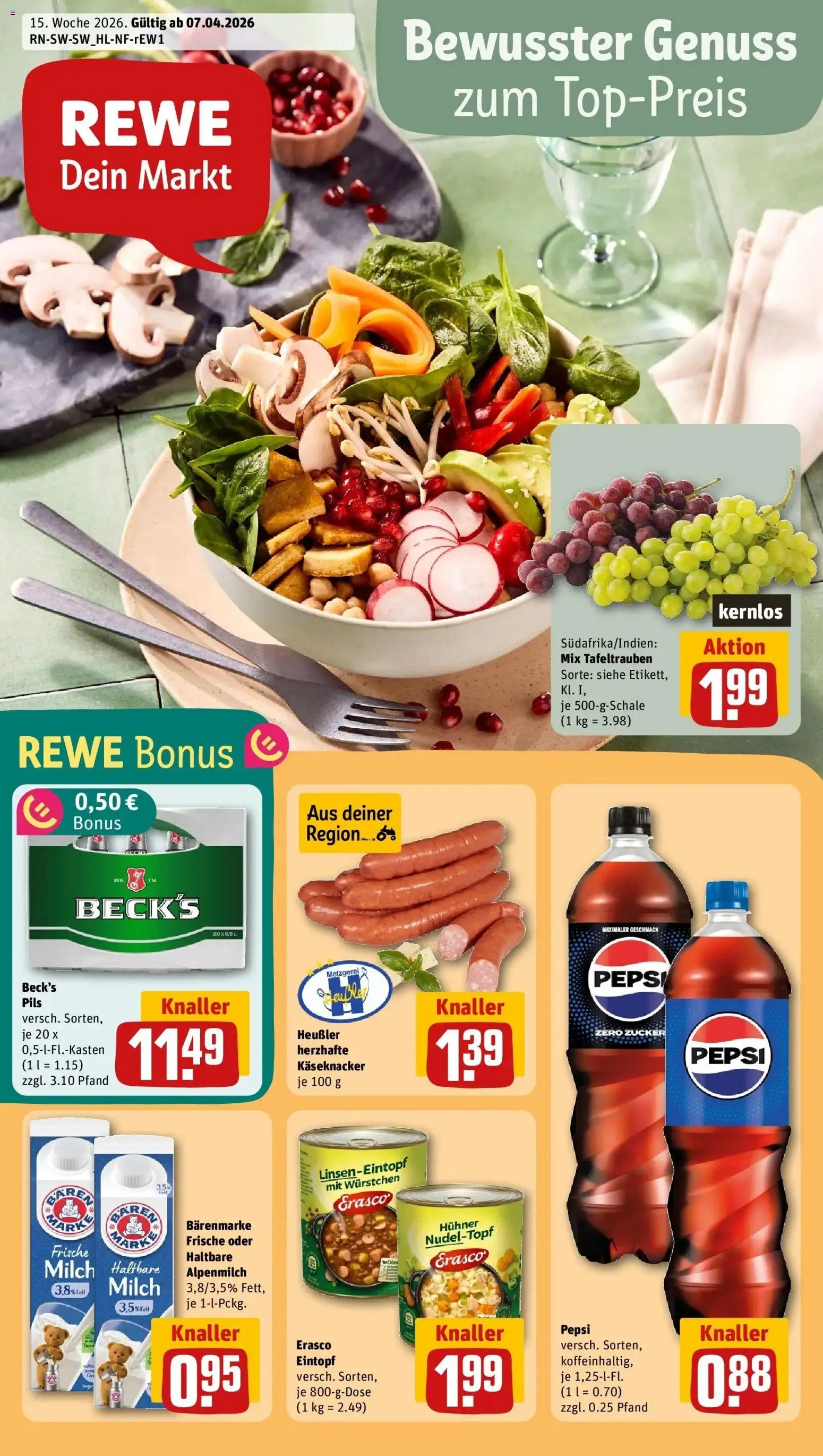 Vorschau von dem Prospekt des Geschäftes Rewe, gültig ab dem 05.04.2026