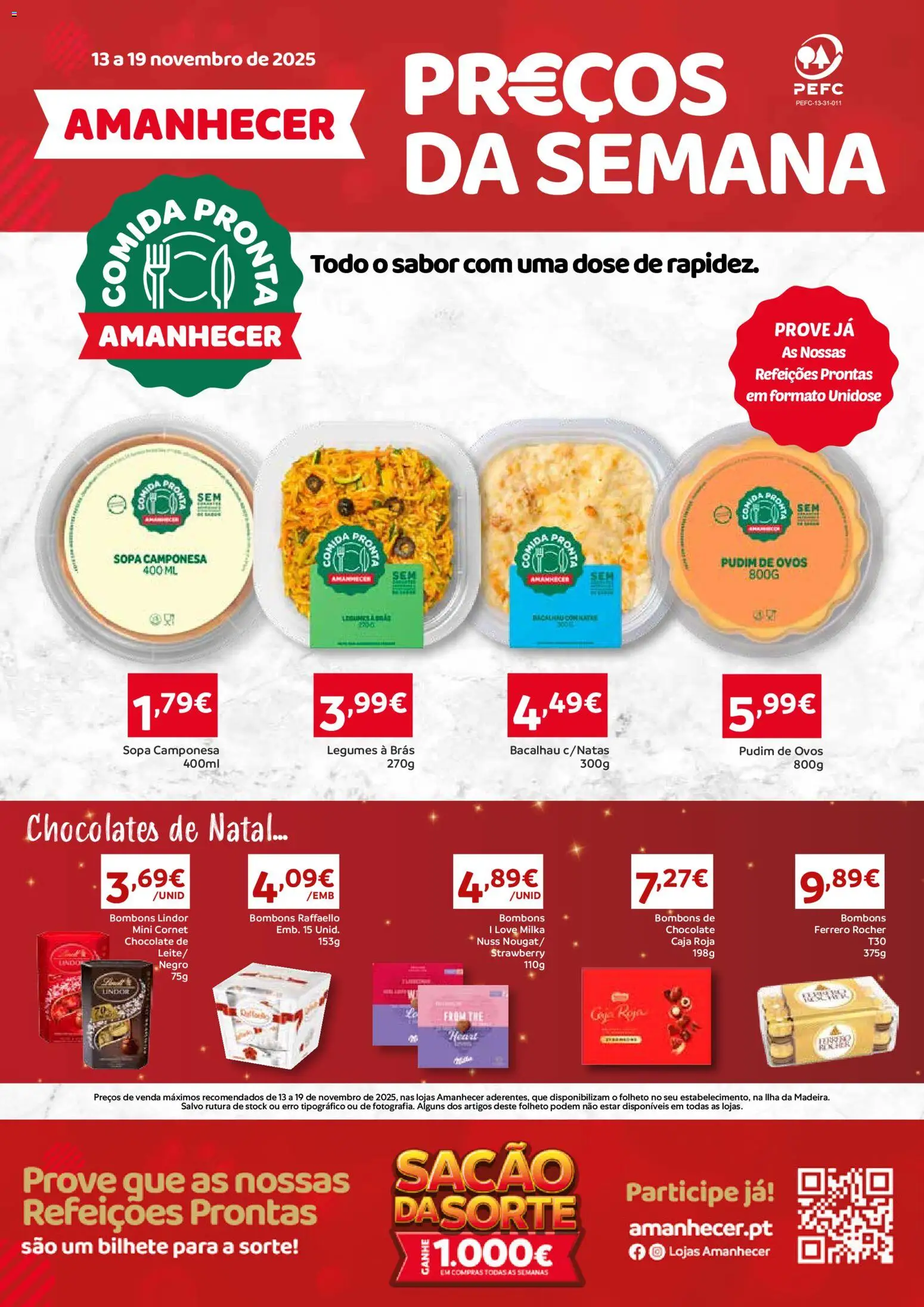 Pré-visualização do folheto da loja Amanhecer válida a partir de 13/11/2025