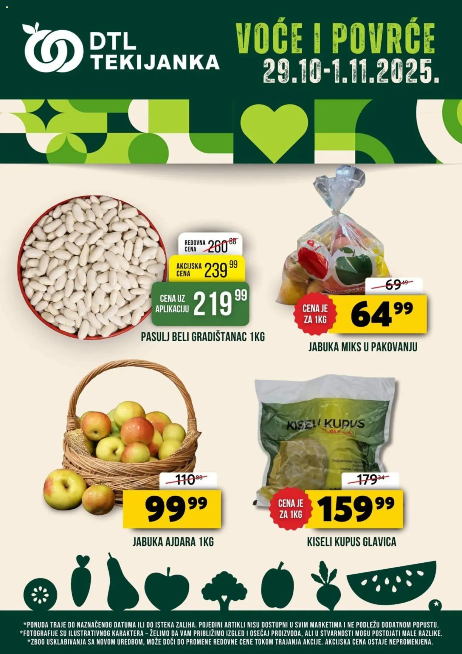 Pregled Tekijanka kataloga - važi od 29.10.2025