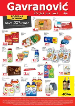Pregled letka Katalog trgovine Gavranović vrijedi od 08.01.2026