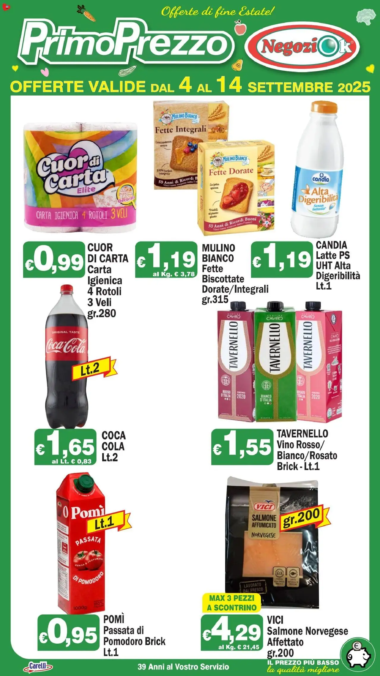 Volantino Primo Prezzo valido da 04/09/2025 numero di pagina 1