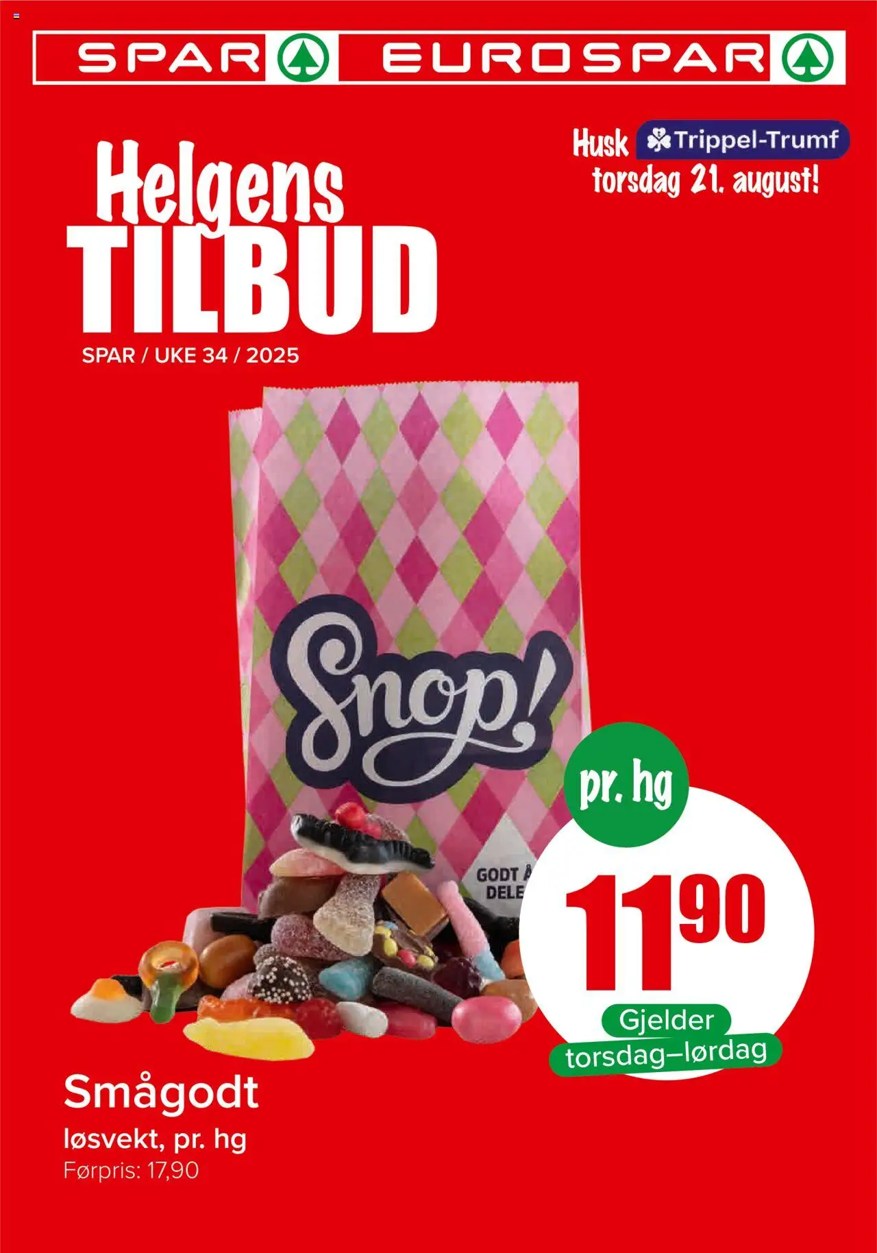 Helgens Tilbud Spar gyldig fra 21/08/2025 - Sidenummer 1