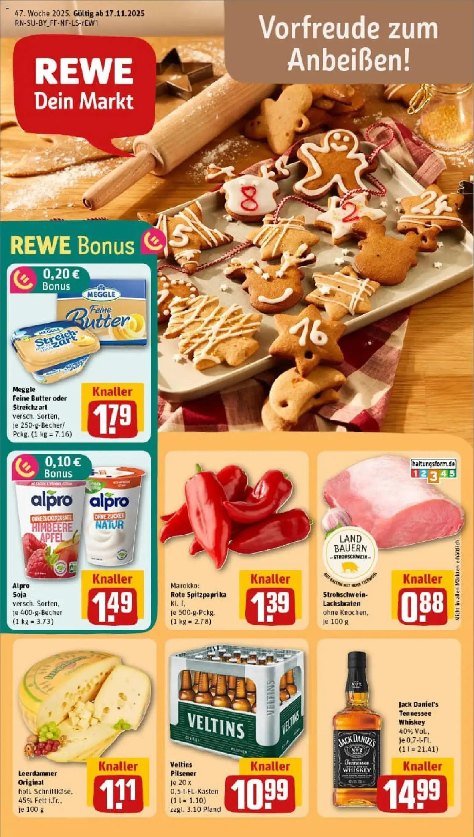 Vorschau von dem Prospekt des Geschäftes Rewe, gültig ab dem 17.11.2025