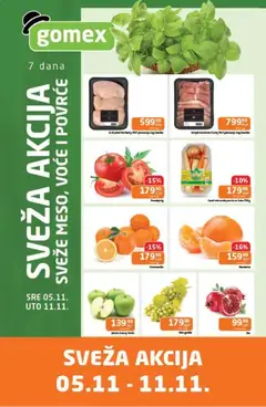 Pregled Gomex kataloga - važi od 05.11.2025