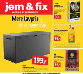 Eksempel på tilbudsavis Tilbudsavis fra butik Jem & fix gyldig fra 03/08/2025