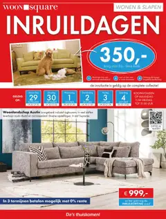 Voorbeeld van Folder van winkel Woonsquare geldig vanaf 29-09-2025