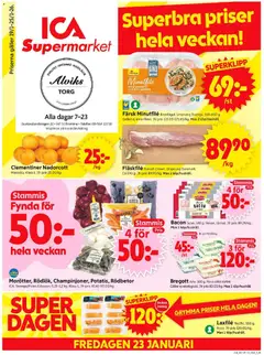 Förhandsgranska reklamblad Bromma från butik ICA Supermarket gäller från 19/01/2026