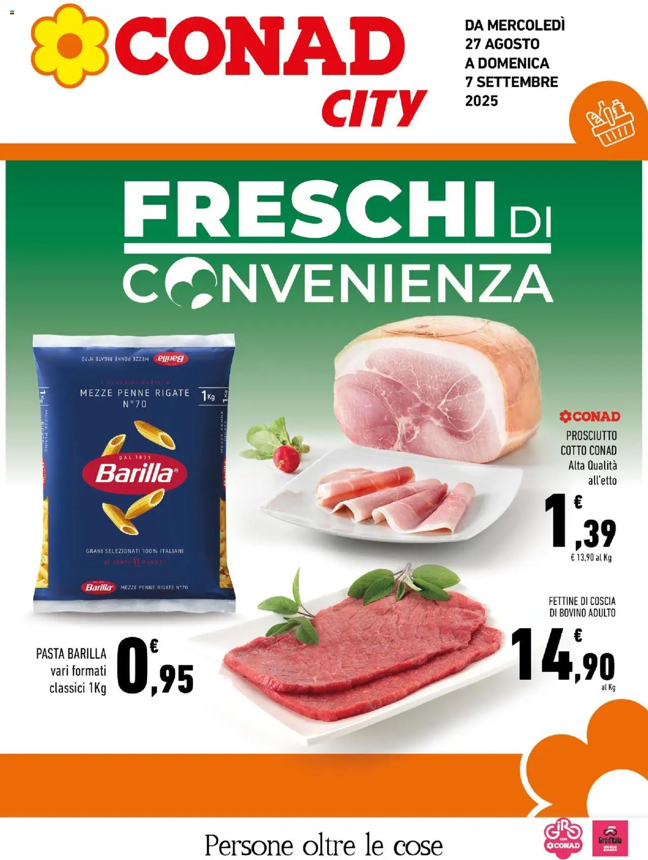 Volantino Conad valido da 27/08/2025 numero di pagina 1