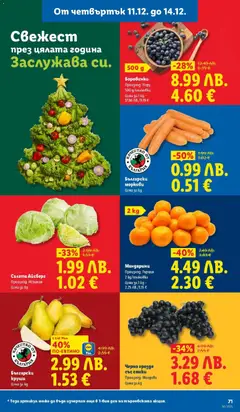 Преглед на Седмична брошура 50 от магазин Лидл - Офертата е валидна от 08.12.2025 | Cтраница: 71