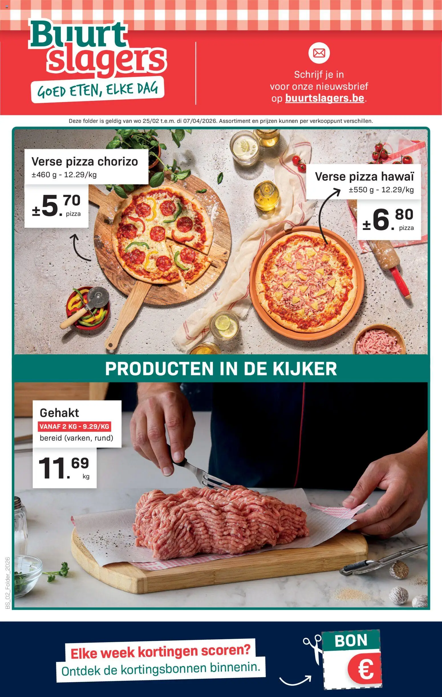 Voorbeeld van Folder / Publicité van winkel Buurtslagers geldig vanaf 25/02/2026