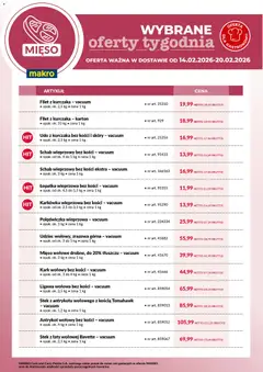 Pogląd gazetki "Wybrane oferty tygodnia w dostawie" ze sklepu Makro ważnej od 14.02.2026
