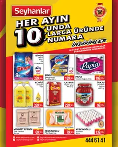 Seyhanlar Market Katalog 10.02.2026 - Broşürünün önizlemesi