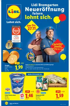 Vorschau des Merkblatts Aktionen Neueröffnung Bremgarten vom Shop Lidl gültig von 27.11.2025 bis 03.12.2025