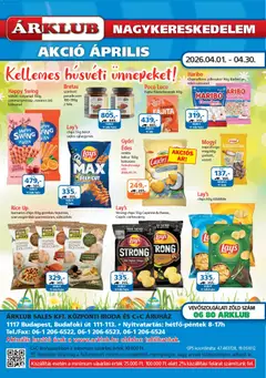 ÁRKLUB - ÁRKLUB akciós újság megtekintése, amely érvényes 2026.04.01.-től