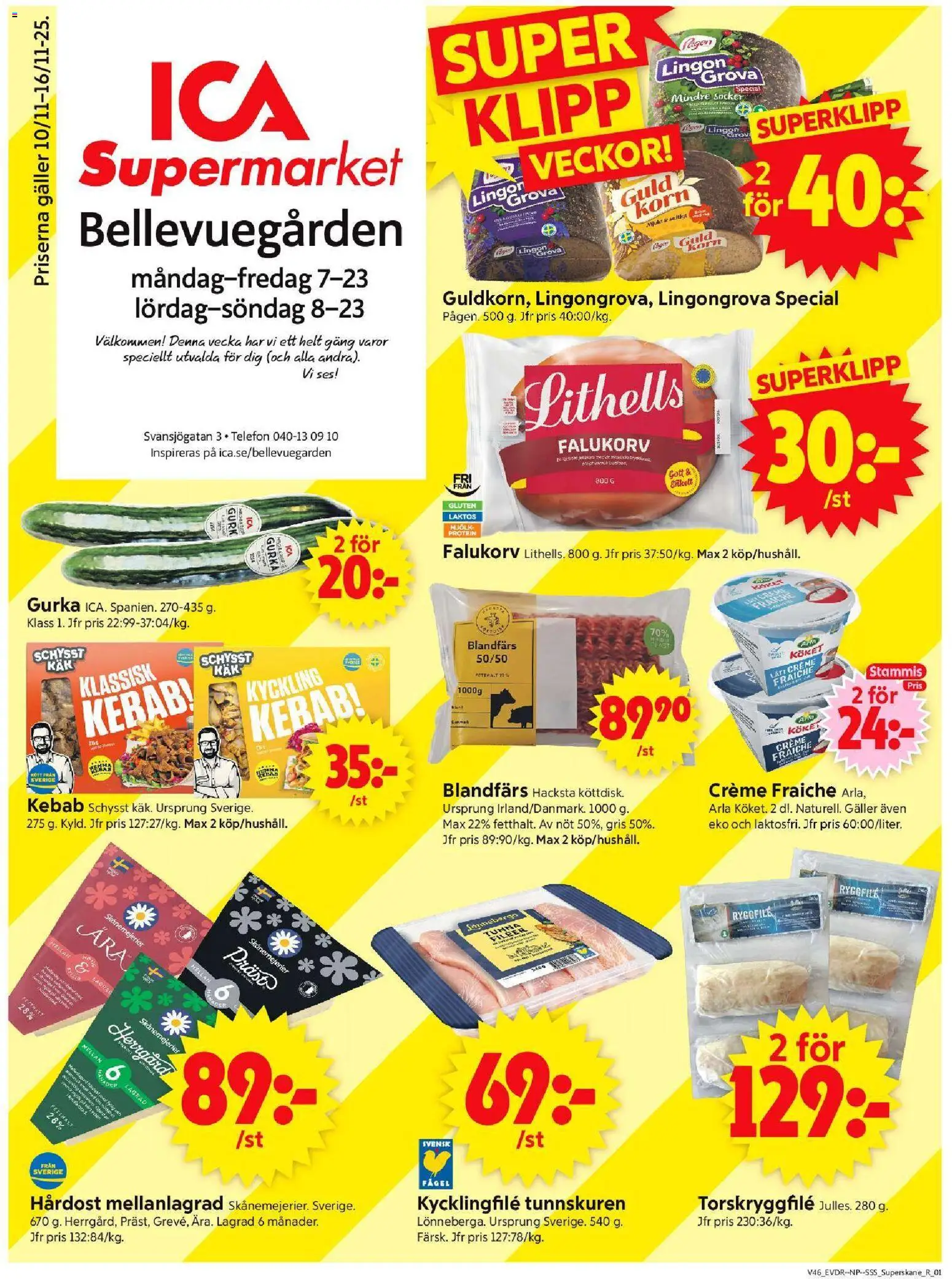 Förhandsgranska reklamblad Malmö från butik ICA Supermarket gäller från 10/11/2025