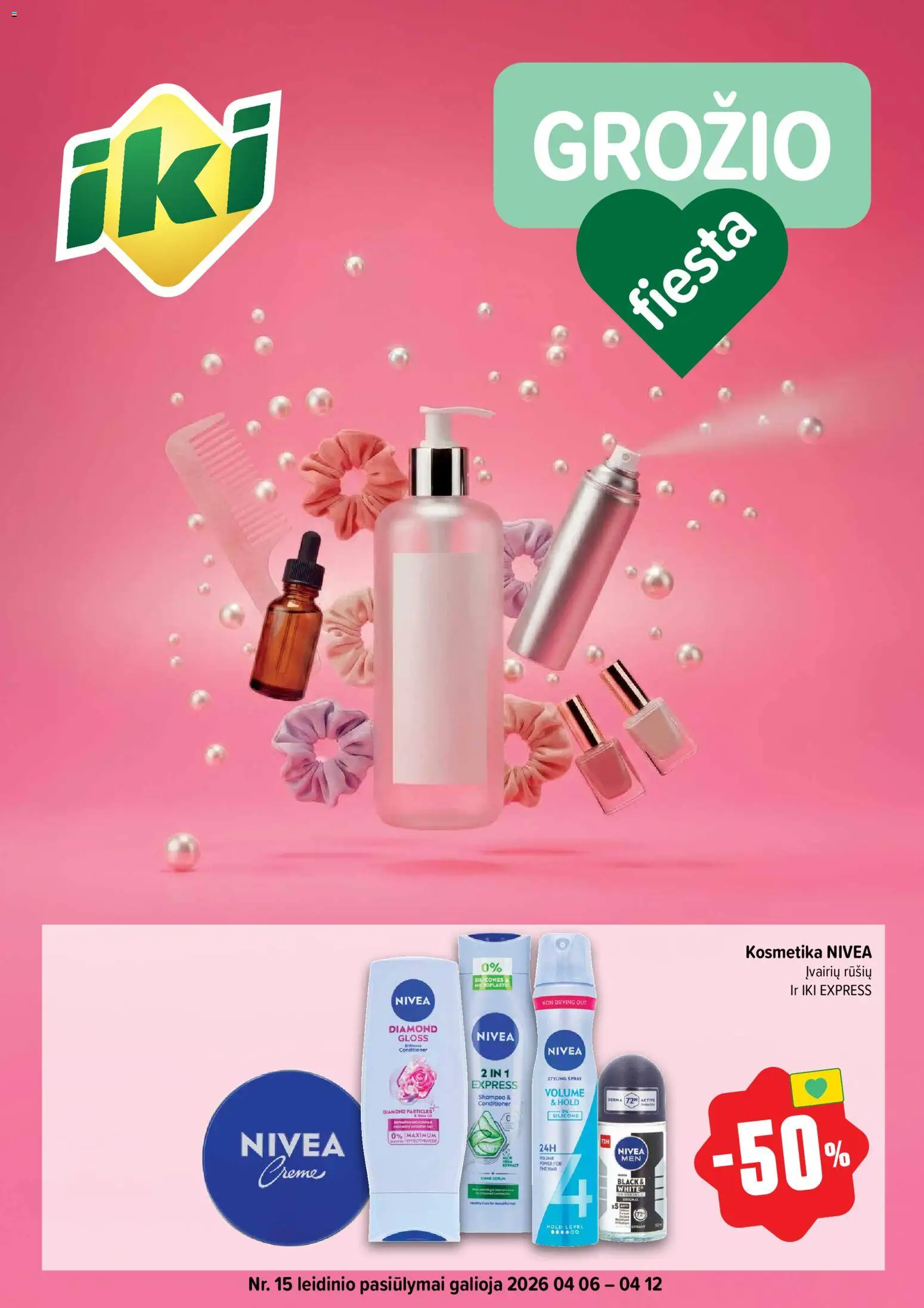 IKI parduotuvės leidinio IKI leidinys - Grožio fiesta galiojančio nuo 2026.04.06 peržiūra