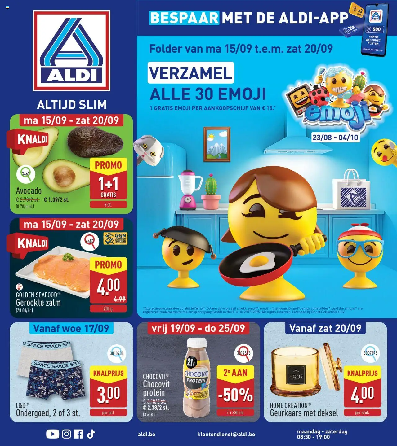 Aldi shop Folder week 38 geldig vanaf 15/09/2025 - Paginanummer 1
