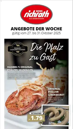 Vorschau von dem Prospekt des Geschäftes Rewe, gültig ab dem 26.10.2025