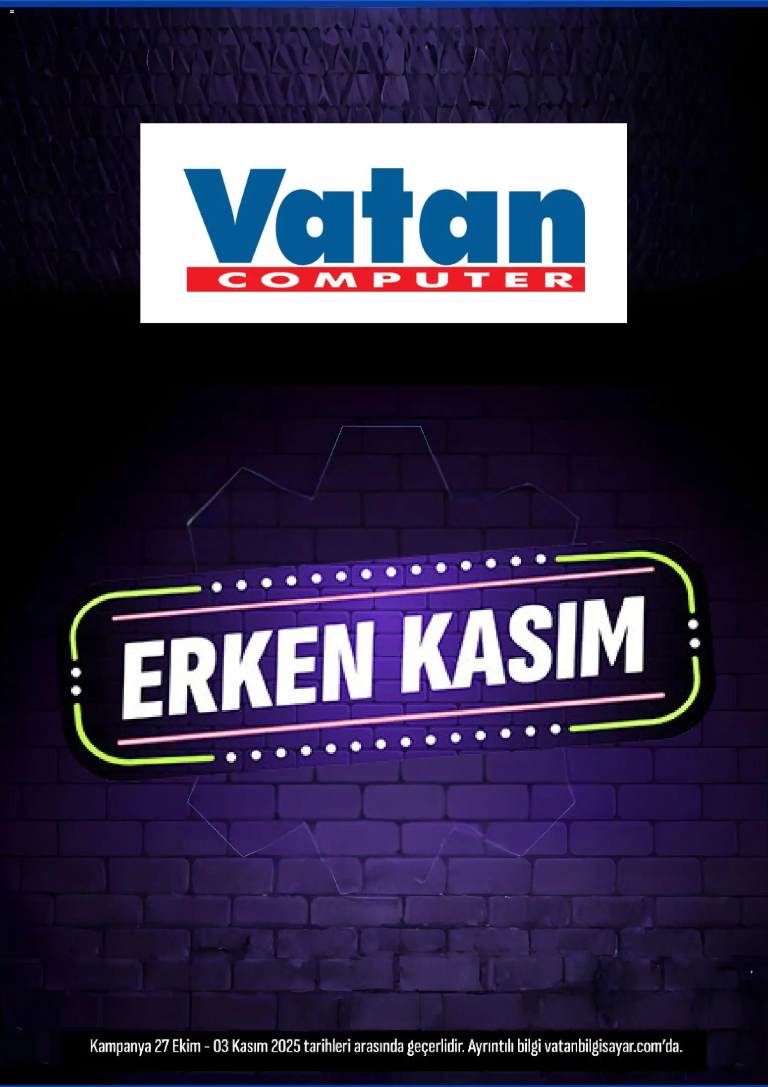 Vatan Bilgisayar İndirim 27.10.2025 - Broşürünün önizlemesi