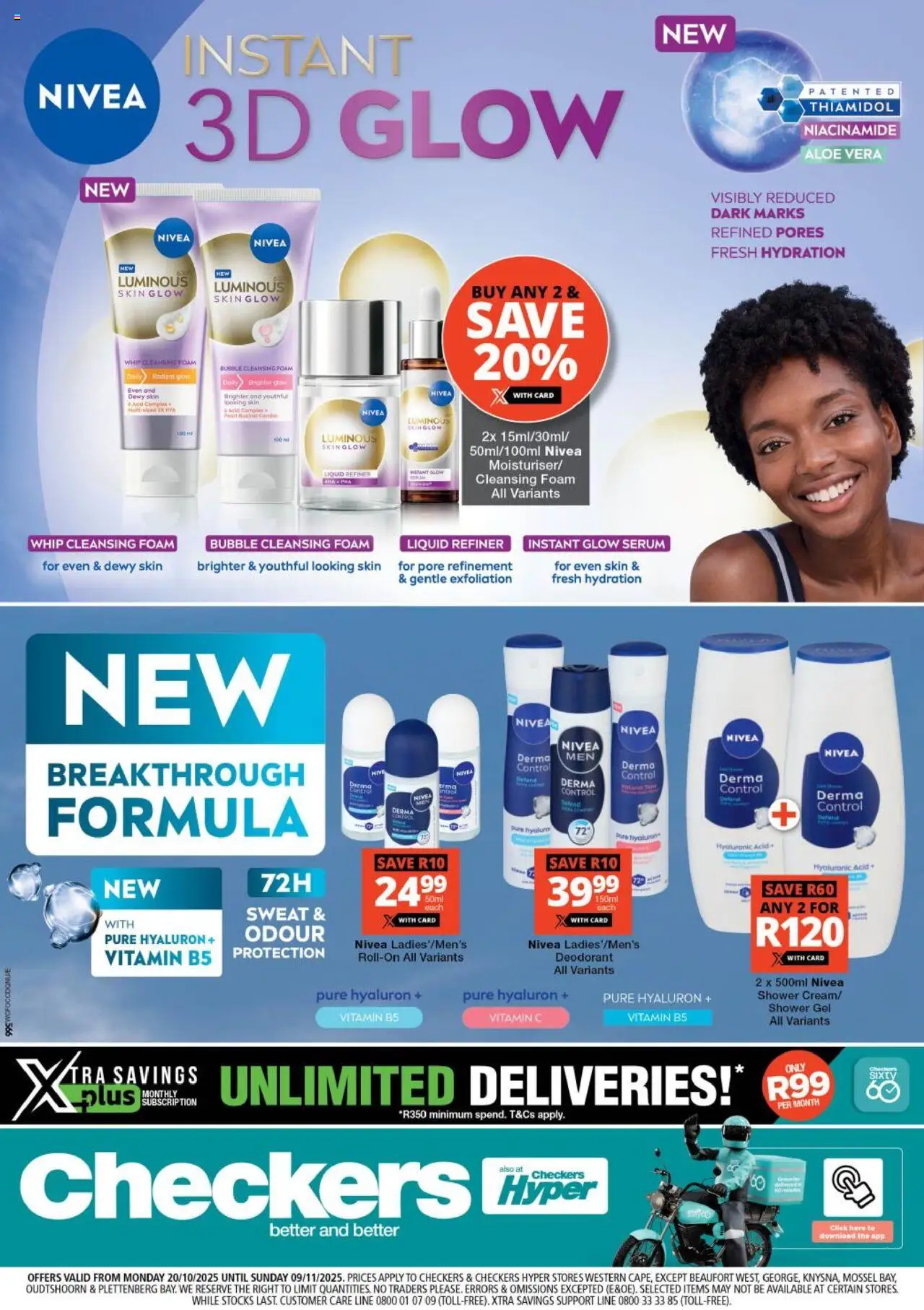 Checkers Western Cape - Nivea Promotion 20/10 - 09/11/2025 >> Catalogue