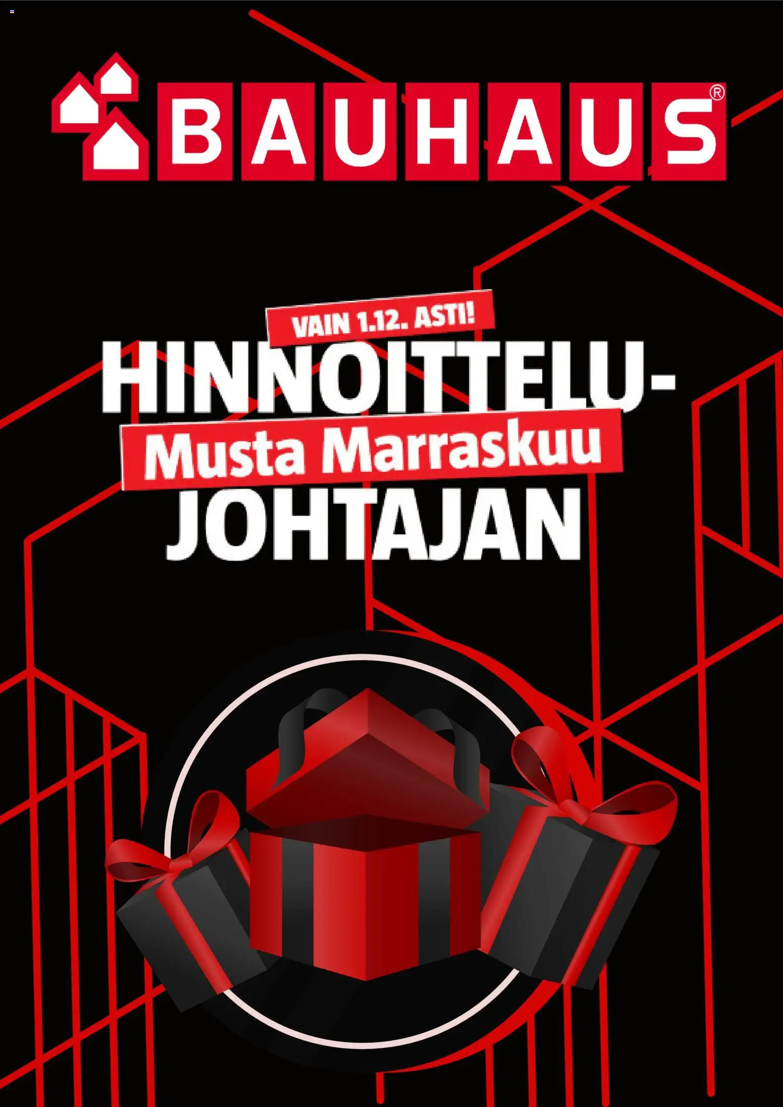 Kaupan Bauhaus Black Friday esikatselu, voimassa 12/11/2025