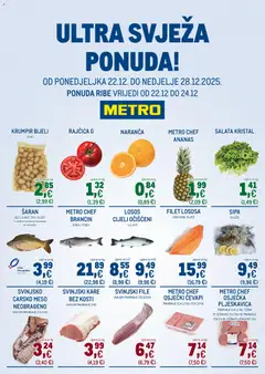 Pregled letka Ultra svježa ponuda trgovine Metro vrijedi od 22.12.2025