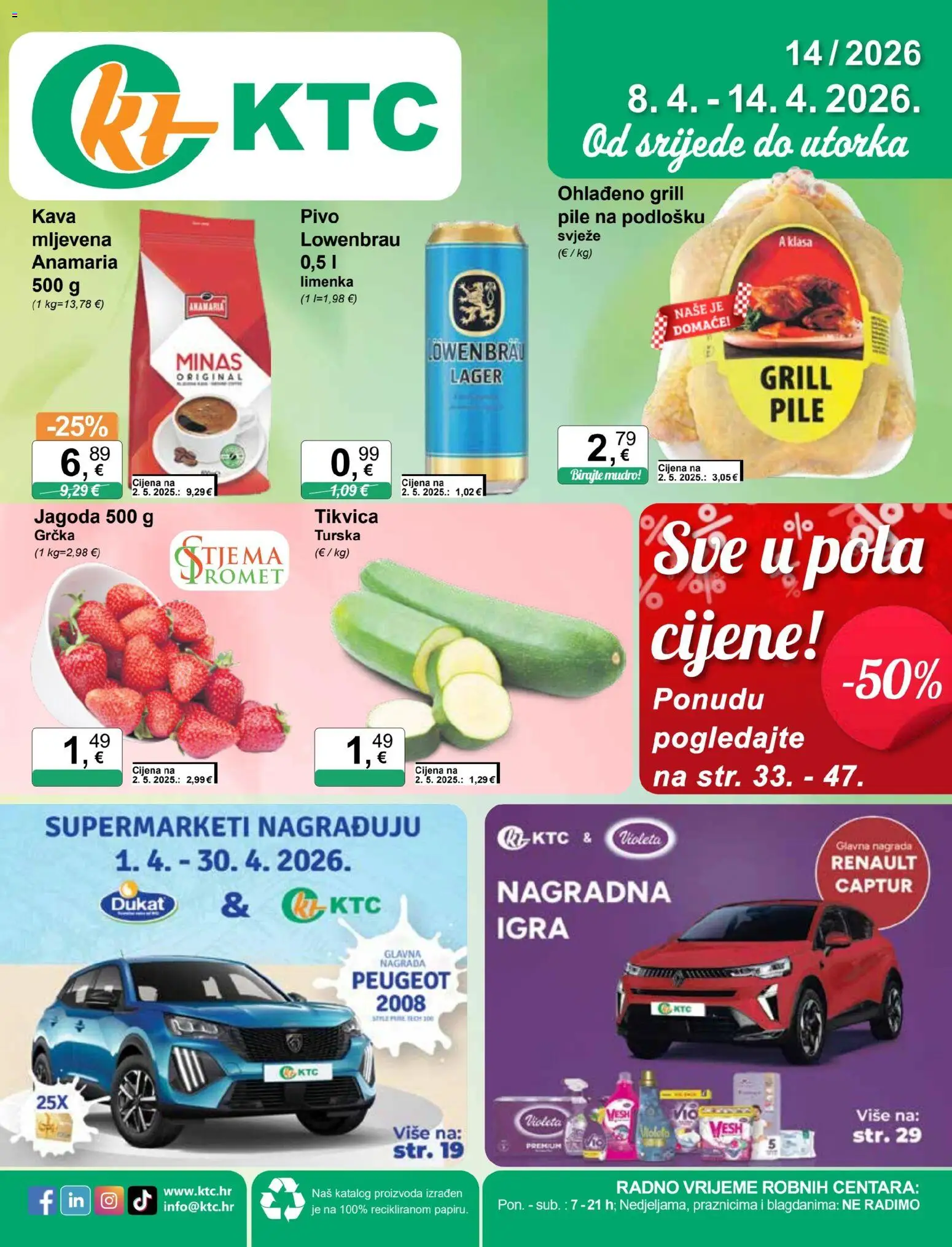 Pregled letka KTC Katalog trgovine KTC vrijedi od 08.04.2026