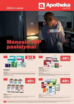 Apotheka parduotuvės leidinio Leidinys galiojančio nuo 2026.01.01 peržiūra