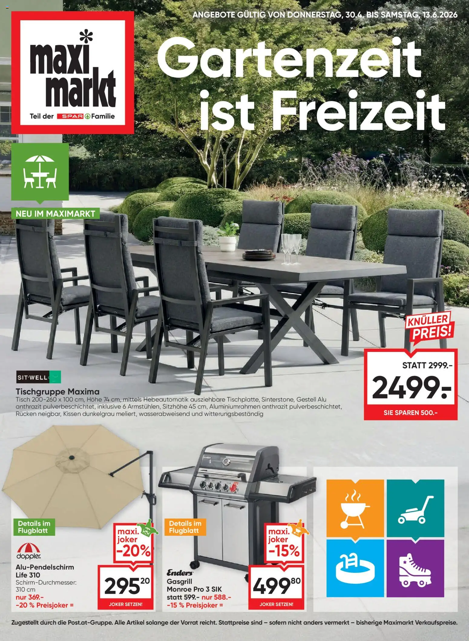 Vorschau der Angebote: Maximarkt Maximarkt Gartenzeit ist Freizeit gültig ab 30.04.2026