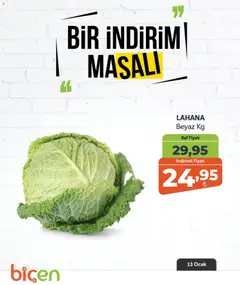 Biçen Market Bir İndirim MaSalı - sebze 13.01.2026 - Broşürünün önizlemesi