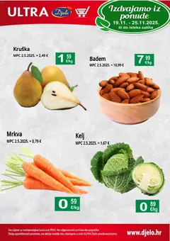 Pregled letka Trajanje akcije trgovine Djelo vrijedi od 19.11.2025