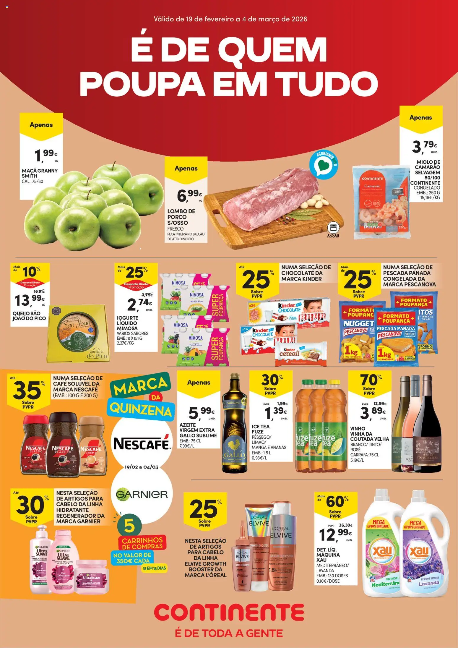 Pré-visualização do folheto da loja Continente válida a partir de 19/02/2026