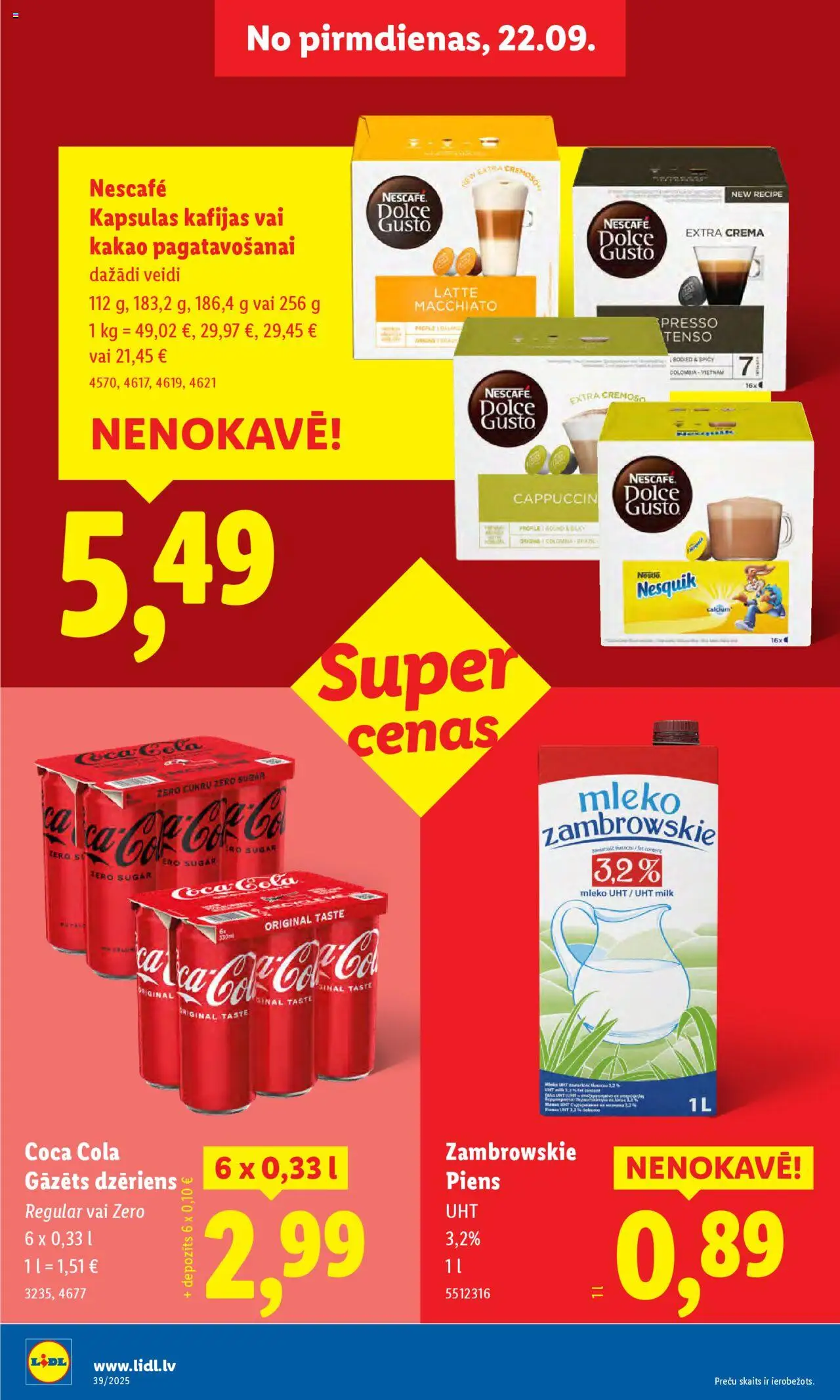 Skatīt Lidl akciju bukletu, derīgs no 2025.09.22