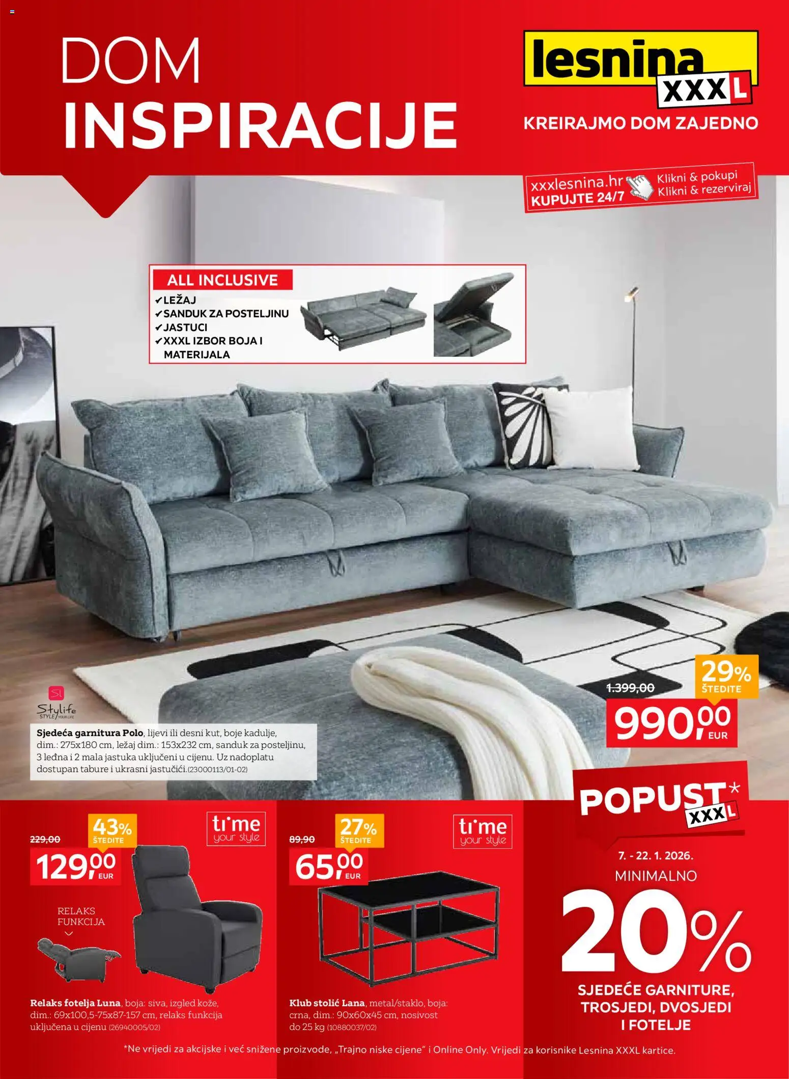 Pregled letka Katalog trgovine Lesnina vrijedi od 07.01.2026