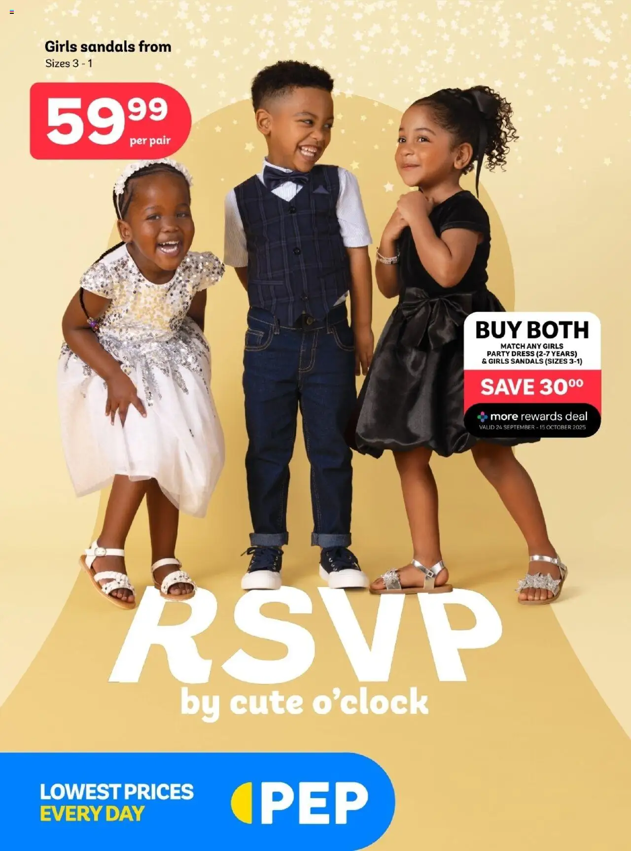 PEP Stores Stores October Catalogue from 22/09 - 26/10/2025 > Promotions