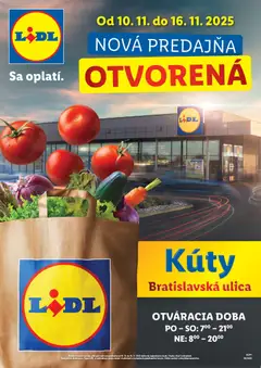 Náhľad Lidl letáku platného od 10.11.2025