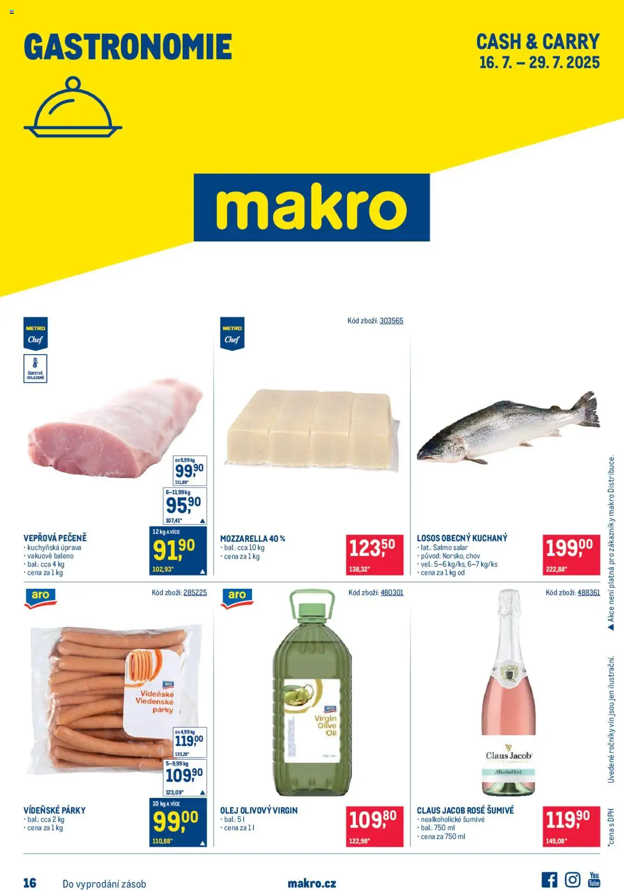  Makro Leták - Gastronomie od 16.07.2025 - Akce Makro
